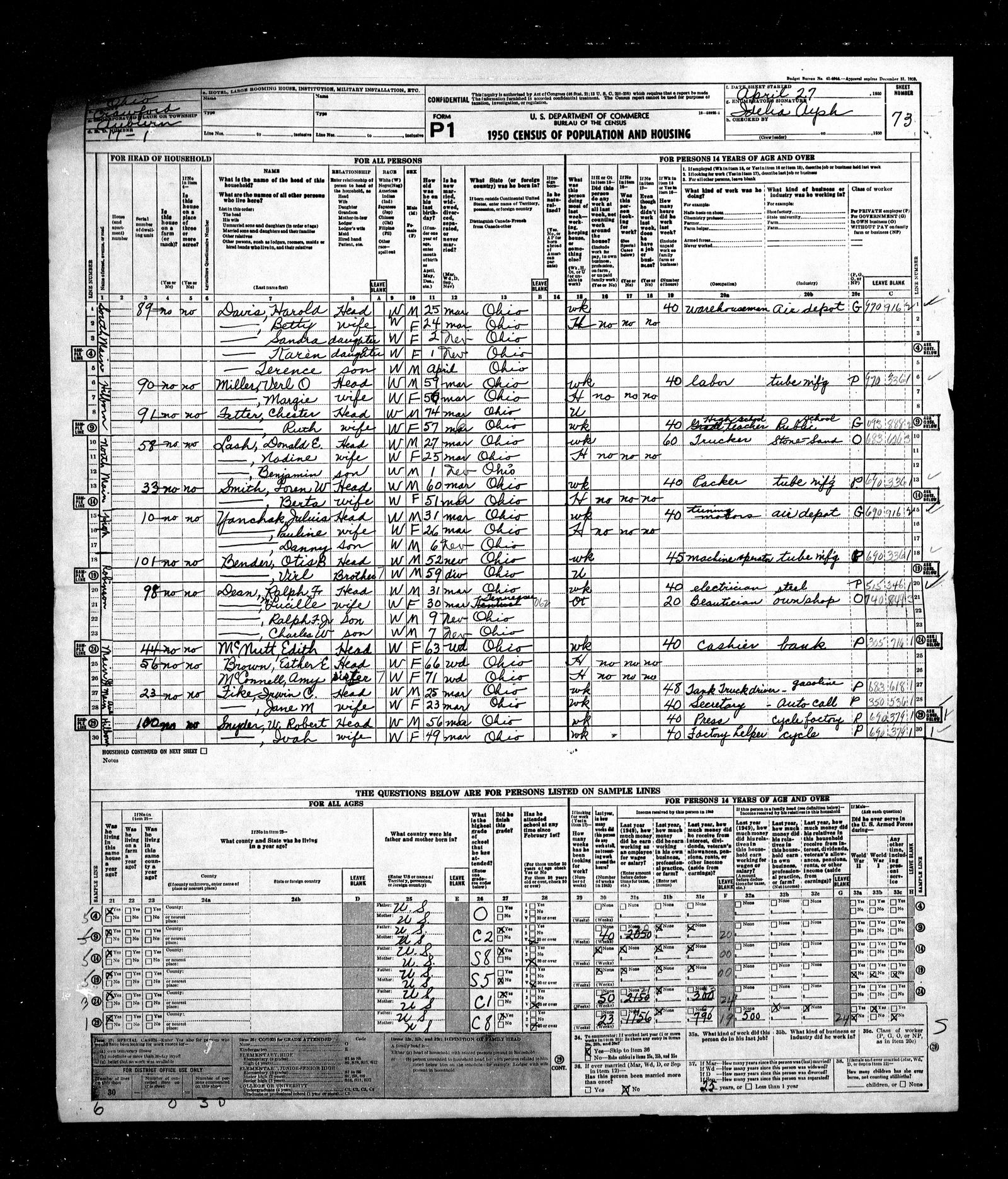 scanned record