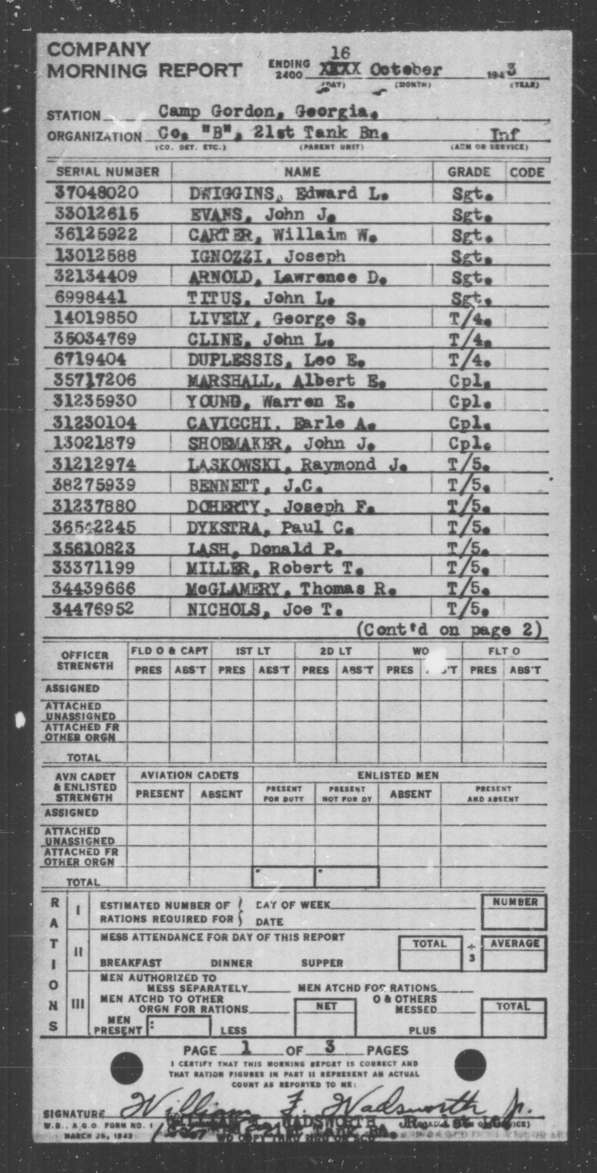 scanned record