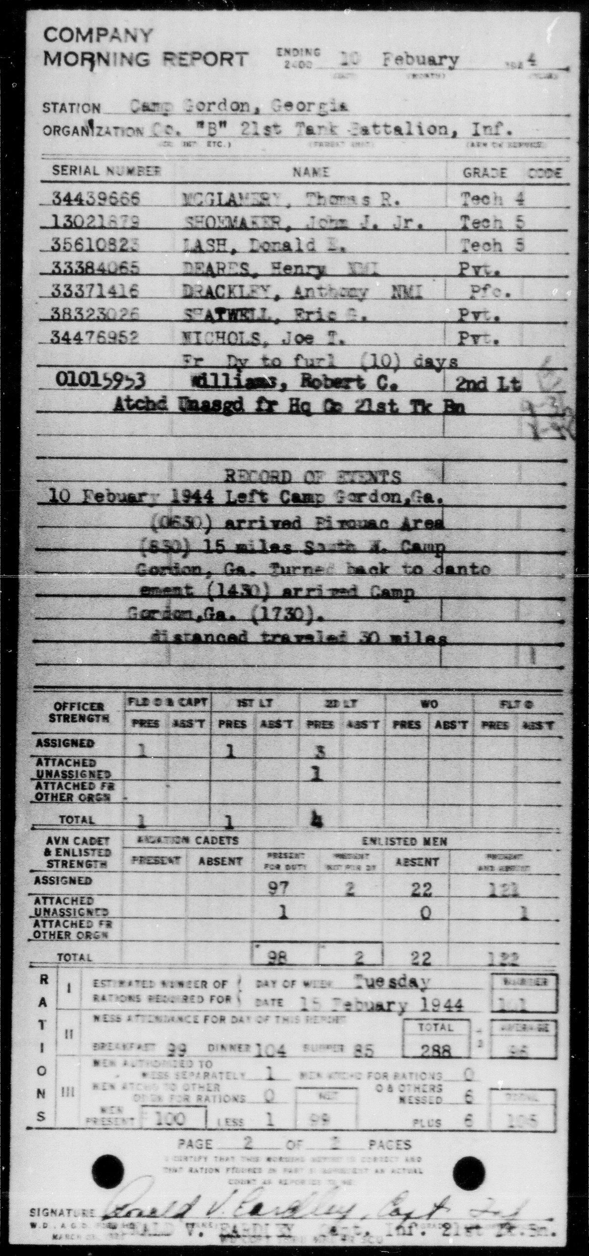 scanned record